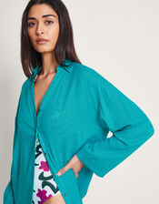 Esme Beach Shirt , Blue (TURQUOISE), large