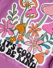 It's Cool To Be Kind Graphic Sweatshirt, Pink (PINK), large