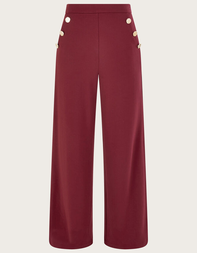 Priya Ponte Trousers Red | Trousers & Leggings | Monsoon UK.