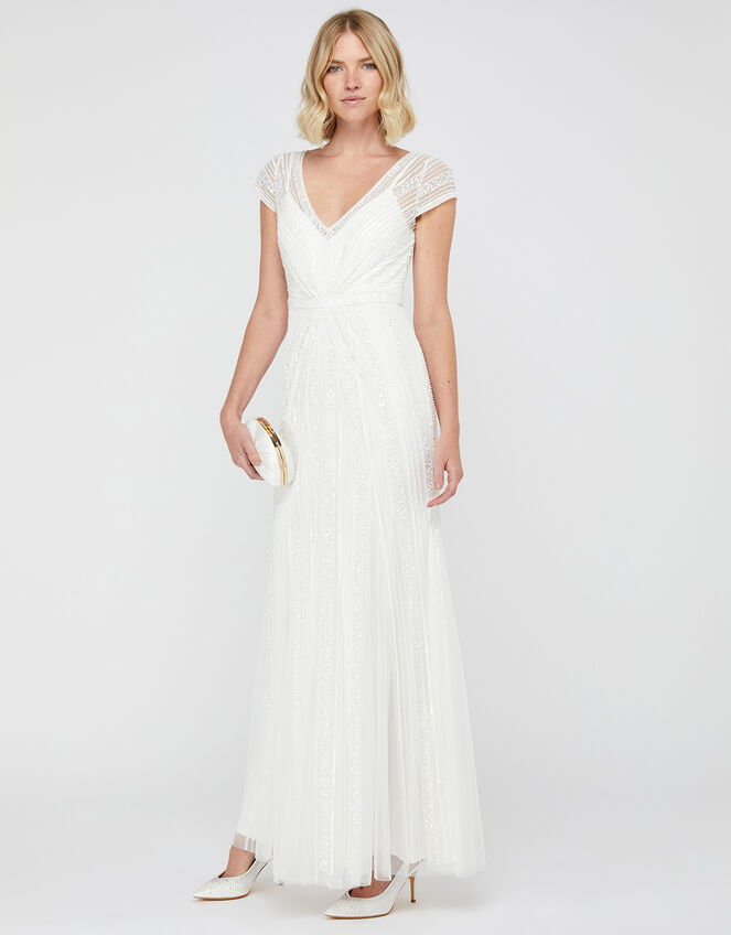 Nora Embellished Fishtail Bridal Dress Ivory | Wedding Dresses ...