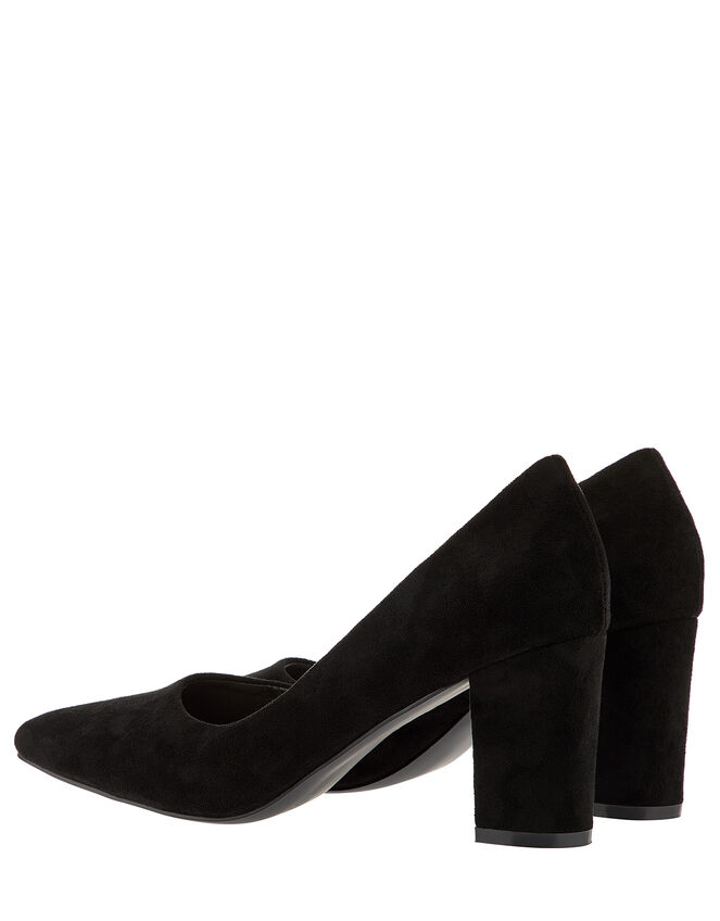 Matilda Block Heel Court Shoes, Black (BLACK), large