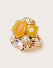 Stone Cocktail Ring, Yellow (YELLOW), large