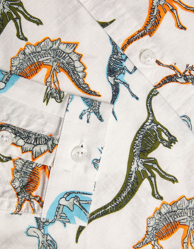 Dinosaur Pocket Shirt, Ivory (IVORY), large