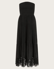 Bailey Bandeau Dress, Black (BLACK), large
