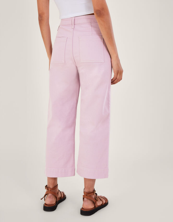 Pop Pink Organically Grown French Linen Wide Leg Pant - Pants