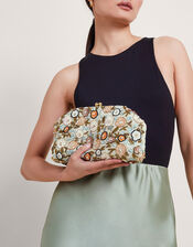 Pastel Floral Clutch, , large