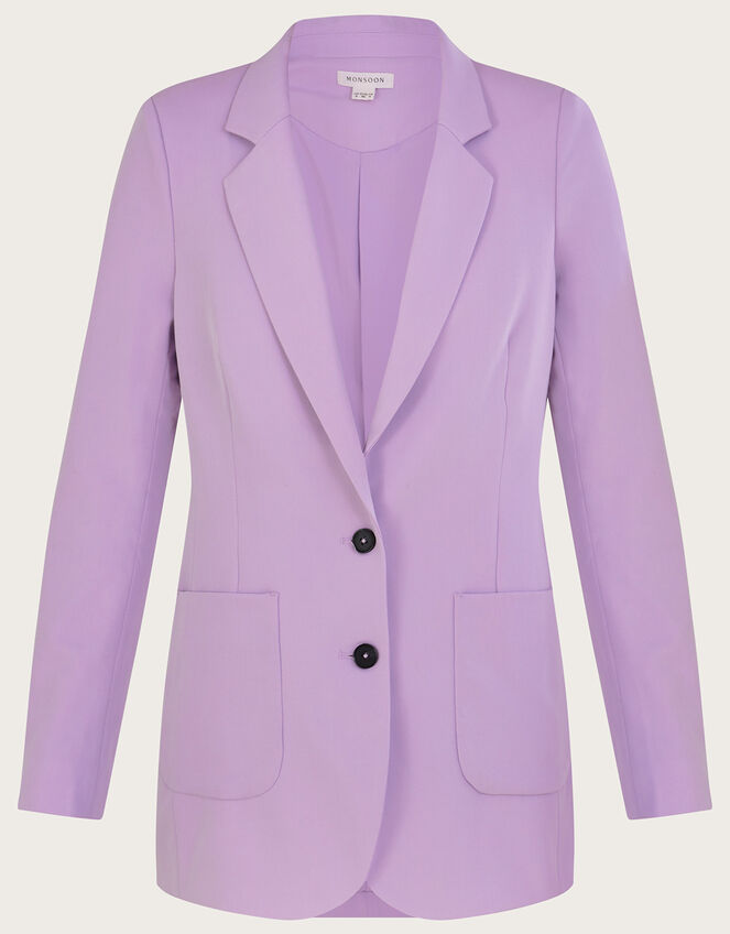 Lauren Plain Blazer, Purple (LILAC), large