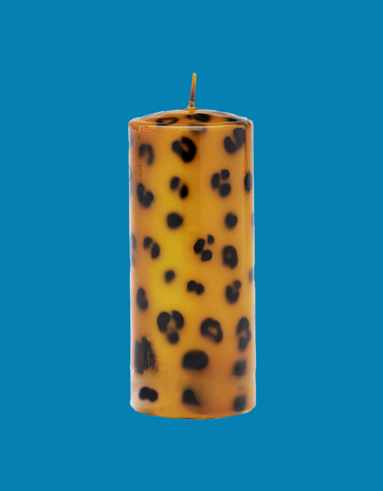 Anna and Nina Large Leopard Pillar Candle