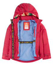 Frugi 3-in-1 Waterproof Rambler Coat, Pink (PINK), large