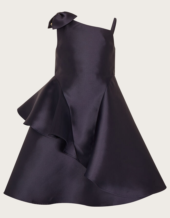 Bonnie Bow One-Shoulder Dress Blue | Girls' Dresses | Monsoon UK.