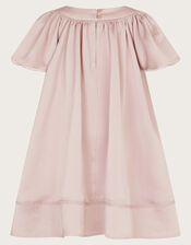 Baby Satin Swing Dress, Pink (PINK), large