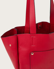 Zoe Pocket Tote Bag, Red (RED), large