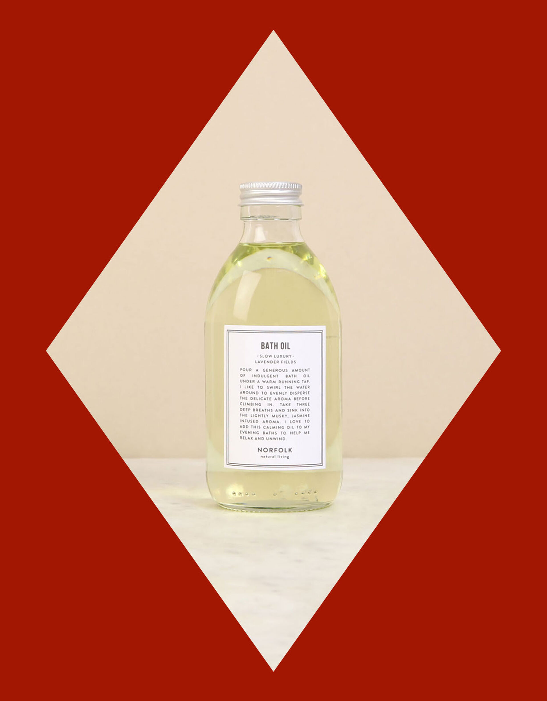 Norfolk Natural Living Rose Garden Bath Oil 250ml, , large