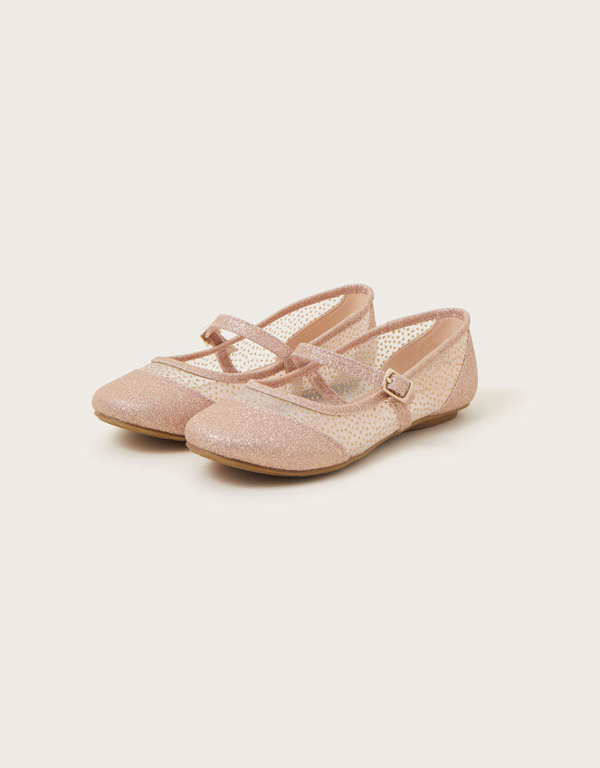 Glitter Princess Ballet Flats Gold | Girls' Flat Shoes | Monsoon UK.