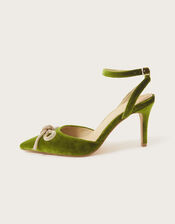 Pointed Toe Heels, Green (OLIVE), large