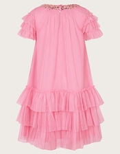 Alexandra Ruffle Swing Dress, Pink (PINK), large