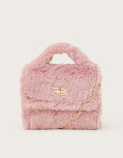 Mini Fluffy Faux Fur Handbag, , large