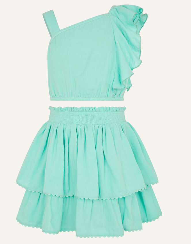 Frill Top and Skirt Set Blue | Girls' Sets & Outfits | Monsoon UK.