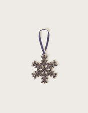 Snowflake Hanging Decoration, Silver (SILVER), large